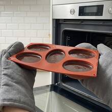 1pc Easter Egg Silicone Mold, 5 Cavity Egg Shaped Chocolate, Cake, Muffin, Mousse Baking Tool - View 6