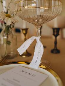 Cintas de satén personalizadas, cintas de trofeo de golf personalizadas, cintas para copas de champán de fiesta, etiquetas con nombre de cintas de satén de gasa, tarjetas de nombre, recuerdos de boda, decoraciones para bodas, fiestas y días festivos. - Multicolor - Ver 10