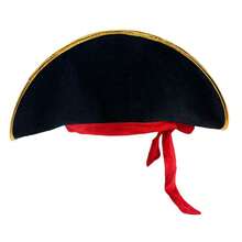 1 pieza Sombrero de pirata del Caribe, accesorio de disfraz de pirata para adultos, accesorio de Halloween - Multicolor - Ver 7