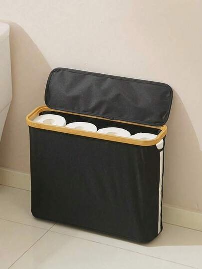 浴室纸巾收纳篮，透明卫生纸架，浴室整理架