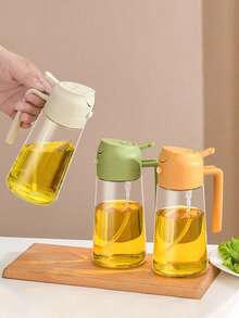 Bình xịt dầu ô liu thủy tinh 2 trong 1, dụng cụ nấu ăn, đồ dùng nhà bếp và phụ kiện nồi chiên không dầu, dùng cho salad, nướng BBQ. - Xem 7