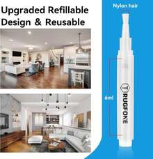 TRUGFONE Touch Up Paint Pen 4 Paint Touch Up Pens Fillable Brush Refillable For Walls Wall Repair Funiture Cabinet Wood Floor Window 6ML 9Pcs Set - Màu A - Xem 2