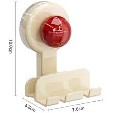 Giá đỡ bàn chải đánh răng bằng giác hút, giá treo tường phòng tắm không cần khoan, giá treo bàn chải đánh răng và kem đánh răng điện có lỗ thoát nước. - 1 cái - Xem 5