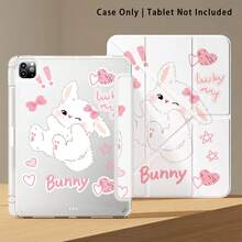 亚克力水晶平板电脑保护壳，饰有兔子、爱心和蝴蝶结图案，采用彩绘效果，带支架，兼容三星 A9/A9+/S9/S9FE/A11/A11+/S11/S10 FE/S10 FE+/S10 Lite、A16 2025、Air 11/13、M3 2025、Mini 7 A17、Pro 2024、Air 11/13、M2 2024、Pro 11/13、M4 2024、Pro 12.9、7/8/9 代、10.2、10 代、10.9、Air 4/5/6/7/8、10.9、Pro 11、4/5/6 代、Mini 6、SE 11、荣耀、Matepad SE 11 等机型。 - 彩色 - 查看 6