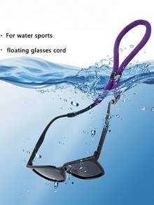 1 Dây đeo kính thể thao chống trượt có thể điều chỉnh - Chất liệu nylon bền, móc treo kính thời trang, dây xích xốp, kiểu treo - Nhiều màu - Xem 3