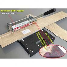 Cortador de piso de vinilo rígido de 33 cm corta SPC/LVP/LVT/WPC hasta 9 5 mm; sin grietas! Hoja móvil para esquinas irregulares atascos de puertas etc. - Ahorra un 30% de tiempo. Perfecto para - como en la foto - Ver 4