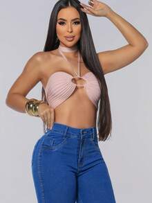 Calça Jeans Flare Modelador - Azul - Visão 3