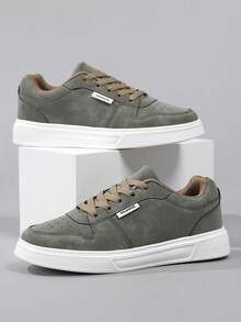 Giày thể thao nữ thường ngày 2026, giày sneaker nhẹ phong cách đường phố dành cho học sinh, thích hợp cho trượt ván. - màu xanh lá - Xem 4