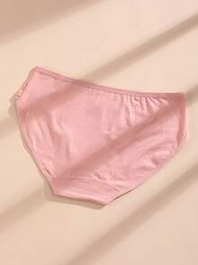 10PCS Low Waist Solid Color Cotton Panties For Women Sexy Floral Lace Triangle Panties Comfortable And Breathable Sports Underwear Lingerie Daily Wear Sports Yoga Cheeky Briefs - 彩色 - 查看 7