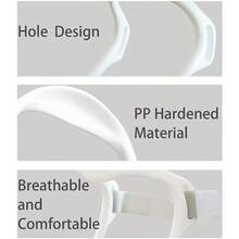 1 Adjustable Posture Neck Brace, Ergonomic Cervical Support Suitable For Office/Home Use, Adjustable Strap With Comfortable Design, Improves Neck And Shoulder Posture, Suitable For Desk Work And Screen Use, Back Posture Correction - [白色的] - 查看 3
