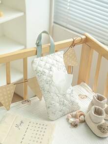 1pc Minimalist Car/Home Tissue Paper Storage Bag, Baby Stroller Cute Wet Wipes Hanging Pouch, Portable Tissue Holder - Multicolor - View 11