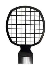 1-3-5 扭纹梳，ABS塑料材质，升级海绵刷头设计，适合自然卷发男女使用（黑色） - 黑色 - 查看 10