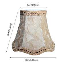 3 或 6 个迷你灯罩，顶部 3.15 英寸，底部 5.12 英寸，高度 4.72 英寸，泡泡形灯罩，适用于尖头灯泡光源，适用于吊灯、壁灯和小台灯。 - 多色 - 查看 3