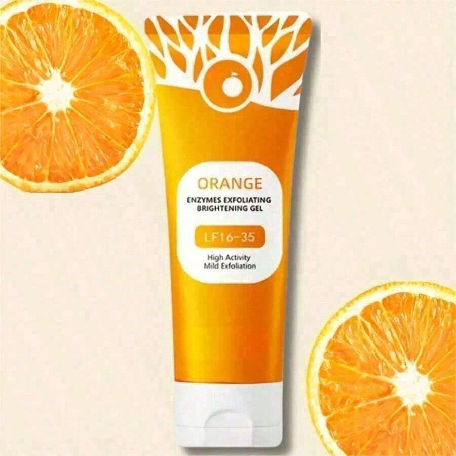 Orange Exfoliating Gel For Face And Body, New Deep Pore Orange Peeling Scrub, Cleaning Pores, Remove Blackheads Moisturize Cleansing, Facial Exfoliating Gel For All Types Skin YCJ9 - Orange 1PC - View 1