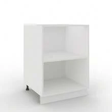 Adjustable Kitchen Base Unit Carcass - 600mm - Kitchen Cabinet Carcass - White Matt - 40cm - View 9