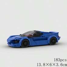 粉色/灰色/超级跑车赛车经典MOC积木套装，可拼搭DIY汽车模型，适合成人，城市科技冠军系列，适合作为生日、万圣节、圣诞节、复活节礼物 - 型號 - 查看 32
