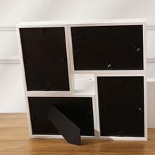 Khung ảnh kết hợp 6 inch, có thể để bàn hoặc treo tường, màu đen trắng, thiết kế không viền trang nhã với mặt kính. - Nhiều màu - Xem 9