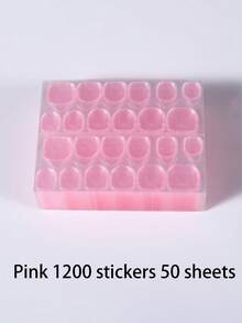 4800pcs/200sheets White Jelly Gel Nail Stickers, Pink Breathable Nail Art DIY Stickers, Strong Adhesive Jelly Gel Nail Strips, Suitable For Nail Pressing, Jelly Double-Sided Nail Gel, Adhesive Sheets, Nail Stickers, DIY Nail Stickers - Army Green - View 20