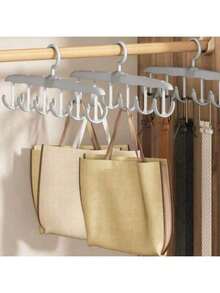 1个12钩旋转衣架，节省空间，可悬挂晾晒内衣，多功能衣架，适用于衣柜收纳。12钩旋转设计，带铰链，采用耐用轻便塑料材质，最大限度地利用小型衣柜空间，可整齐收纳胸罩、内裤、袜子和配饰，是宿舍、公寓、小房间的理想之选。安装简便，快速晾干，现代简约风格，时尚实用，是衣柜收纳神器。经久耐用，适合日常使用，是紧凑型家居的便捷解决方案，也是春季大扫除和换季整理的完美礼物，是忙碌家庭的衣柜收纳利器。 - 彩色 - 查看 10