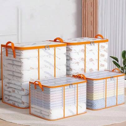 Handtag Transparent förvaringsväska - Bärbar kläd- och täckesförvaringsväska, vattentätt PVC-material, förvaringsväska för hemmabruk