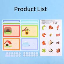 Animal House Matching Game, Animal Mother-Child Pairing Educational Cards, Early Learning Cognitive Matching Toys For 3-4 Years Old Kids - Multicolor - View 8