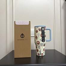 Limited Edition NEW HydroJug Traveler - 32 Oz 40 Oz Water Bottle With Handle & Flip Straw - Fits In Cup Holder, Leak Resistant Tumbler-Reusable Insulated Stainless Steel & Rubber Base - Gifts For Women & Men, - 運動的 - 查看 4