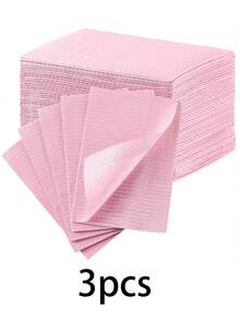 125pcs Disposable Nail Pads, Foldable Nail Papers, Towels, Suitable For Table, Acrylic Practice Bed Sheet, 3-Layer Nail Art Desk Mat, Cleaning Pad For Salon Manicure Tattoo, Pink Nail Accessories - Multicolor - View 14