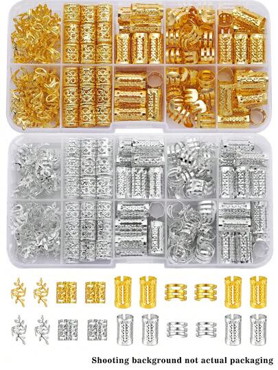 80pcs Dreamy Hair Scrunchies - Fashionable Alloy Hair Accessories Suitable For Braids And Ponytails, For Girl