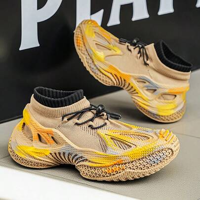 男士户外低帮运动鞋，舒适软底透气休闲鞋，通勤轻松防滑公路跑鞋