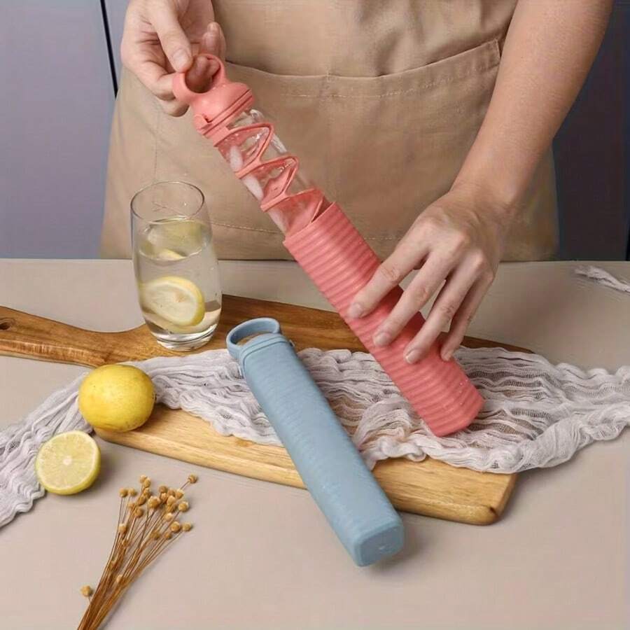 1个硅胶拉出式冰格，家用制冰模具，长条形速冻冰盒 - 彩色 - 查看 1