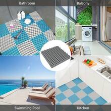 [Thảm chống trơn trượt] Thảm chống trơn trượt | Thảm lót sàn nhà tắm, nhà vệ sinh, tự làm, ghép nối, dùng cho nhà bếp, phòng tắm, vòi sen, tấm lót chân bằng nhựa. - Nhiều màu - Xem 9