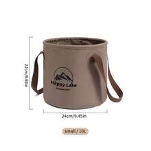 1pc Foldable Water Bucket, Outdoor Collapsible Bucket, Leak-Proof Container, Suitable For Camping, Hiking, BBQ, Washing Vegetables, Outdoor Cooking - Multicolor - View 9
