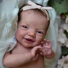 Realistic Baby Dolls Silicone Full Body Girl 19 Inch Reborn Silicone Baby Doll Lifelike Newborn Baby Dolls Real Life Like Baby Doll Handmade - Nhiều màu - Xem 3