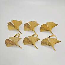 6pcs Creative Napkin Rings, Decorative Napkin Holders For Hotel, Wedding, Restaurant, Tabletop Decor - Multicolor - View 5