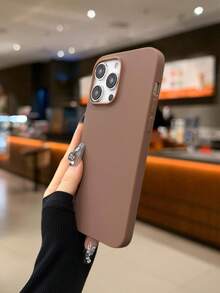 Ốp điện thoại màu nâu mờ, tương thích với iPhone 17 Pro Max/17 Pro/17/16 Pro Max/16 Pro/16/16 Plus/15/15 Pro Max/15 Pro/15 Plus/11/12/13/14 Pro Max/11 Pro/11 Pro Max/12 Pro/12 Pro Max/13 Pro/13 Pro Max/14 Pro/14 Pro Max/14 Plus, thiết kế sáng tạo dành cho cả nam và nữ. - màu nâu - Xem 3