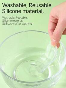 硅胶鞋跟保护器防滑鞋跟垫高跟鞋鞋垫缓冲半鞋插入可调节加大码女鞋女式高跟鞋女式高跟鞋和男士运动鞋夏季日常穿着 - 無色 - 查看 9