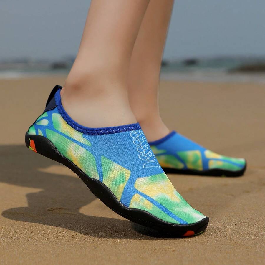男女通用户外涉水鞋、沙滩凉鞋、速干防滑游泳鞋、两栖钓鱼鞋、防刮水鞋 - 藍綠 - 查看 1