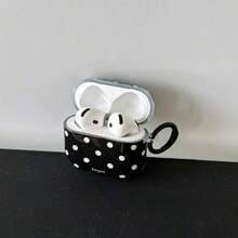 Minimalist Black Polka Earphone Compatible With Pro 3/Pro 2/Pro/ 4/3/2, Fashionable Women Earphone, Minimalist Earphone, Earphone, Earphone Cover - 黑色 - 查看 7