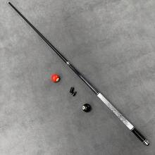 12.5mm High Precision Fiberglass Pool Cue, 2pcs/Set American 9-Ball And Pool Cue Sticks, Non-Slip Handle With Embossed Shell And Accessories - Black - View 10