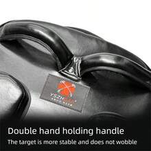 YSZH Mục tiêu đá Taekwondo, Đá sau, Đá ngang, Mục tiêu hình bàn chân cong lớn, Thiết bị huấn luyện MMA, Muay Thai, Quyền Anh - Một mục tiêu đá ngang màu đen - Xem 3