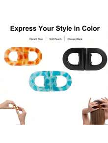 Women's 2D Magnetic Flat Hair Clips - Strong Non-Slip, No Trace Or Residue, Suitable For Home And Travel, Convenient Styling - A - View 6