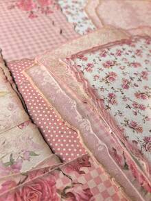 30pcs/Pack Vintage Rose Flower Asymmetrical Frame Decorative Paper, DIY Writable Decoration Scrapbooking Material - BQ1045 - Ver 8