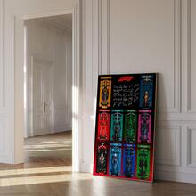 1幅无框F1赛车冠军数字艺术海报，微型汽车收藏装饰，时尚创意墙饰，适用于客厅、宿舍、家居装饰、派对装饰，最佳礼品之选，卧室墙饰，现代家居装饰 - 冠軍賽車 - 查看 5