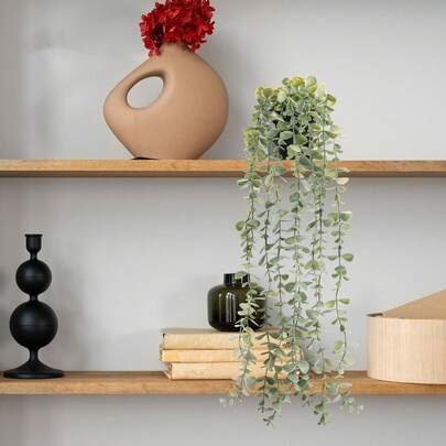Artificial Eucalyptus Hanging Garland, Fake Trailing Plant, Suitable For Indoor/Outdoor Decor, Shelves, Valentines Gift