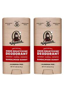 Dr. Squatch [2 Pack]Men's Natural DeodorantSandalwood Summit2.65oz/75g*2 - Multi Scents - View 2