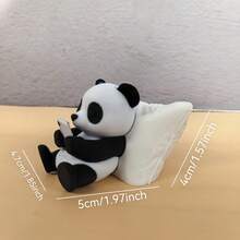 1 PC Panda Sculpture Ornament, Desktop Office Decoration, Car Decoration, Creative Animal Model, Home Gift Collectible - Multicolor - View 10