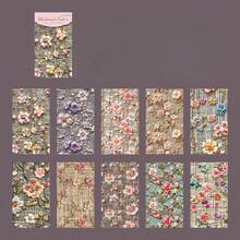 30pcs Beautiful Day Fabric Workshop Series Textured Paper, Cloth Pattern Decorative Scrapbook Paper For Journal Collage DIY Craft - A - View 8