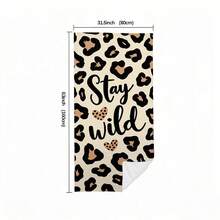 1 chiếc khăn tắm biển siêu mềm mại, họa tiết da báo, cỡ lớn, nhẹ, nhanh khô, thấm hút tốt, thích hợp cho hồ bơi, cắm trại, bãi biển, du lịch, quà tặng cá nhân. - Nhiều màu 3 - Xem 8