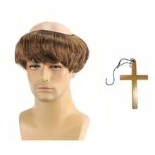 光头僧侣假发(棕色)——非常适合万圣节角色扮演和cosplay。这款耐用又有趣的僧侣帽有多种颜色可选,是派对配饰、服装配饰和僧侣角色假发装饰的理想之选。 - 彩色 - 查看 19