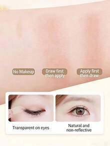 240Patches Double Eyelid Stickers With Handle Auxiliary Positioning Natural Invisible Long-Lasting Shaping Big Eyes - Nude - View 5